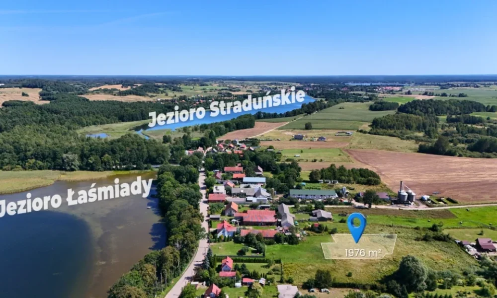 Działka 1976 m² z WZ, 100m od jeziora – Malinówka