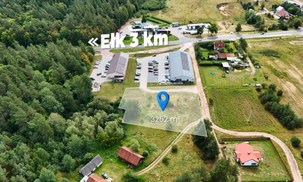 Nowa Wieś Ełcka – działka 3252 m² TEREN INWESTYCYJNY